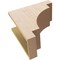Ekena Millwork 8"W x 16"D x 16"H Classic Mediterranean Rough Cedar Woodgrain TimberThane Corbel, Primed Tan CORUR08X16X16MEDRCPR - alternate 6